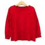 ポロラルフローレン 長袖Ｔシャツ トップス ロゴ ロンT キッズ 男の子用 4T 110/56サイズ レッド POLO RALPH LAUREN