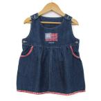  Oshkosh Denim One-piece сарафан хлопок бренд tops baby для девочки 90 размер индиго OSHKOSH