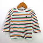  Miki House футболка с длинным рукавом tops окантовка рисунок Dub рубин baby для мальчика 90 размер белый MIKIHOUSE