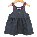  Miki House комбинезон сарафан One-piece baby для девочки F(70-80) размер серый MIKIHOUSE