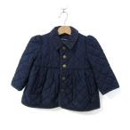  Ralph Lauren стеганная куртка джемпер внешний baby для девочки 80/48 размер темно-синий RALPH LAUREN