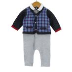  Emporio Armani комбинезон комбинезон все в одном детский комбинезон baby для мальчика 6M/62cm размер серый × темно-синий Emporio Armani