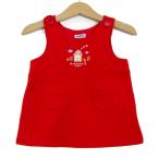  Miki House One-piece сарафан хлопок бренд tops сделано в Японии красный baby для девочки 70 размер красный MIKIHOUSE