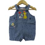  Miki House комбинезон Denim полоса рисунок сделано в Японии baby для мальчика 70 размер голубой MIKIHOUSE