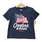  Oshkosh bigoshu короткий рукав футболка tops Logo T не использовался товар baby для мальчика 2T размер темно-синий OshKosh B'Gosh