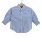  Ralph Lauren рубашка с длинным рукавом tops оскфорд рубашка baby для мальчика 80 размер голубой RALPH LAUREN