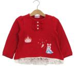  Miki House тренировочный футболка tops гонки baby для девочки 90 размер красный MIKIHOUSE