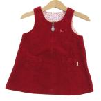  Miki House One-piece tops сарафан вельвет baby для девочки 80 размер красный MIKIHOUSE