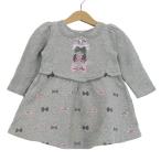  Mezzo Piano One-piece tops длинный рукав тренировочный лента baby для девочки 90 размер серый Mezzo Piano