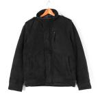 アメリカンイーグル ブルゾン モックネック ジップアップ 無地 ジャケット アウター コットン メンズ Sサイズ ブラック American Eagle