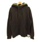 アメリカンイーグル パーカー トップス プルオーバー ファーフード 裏起毛 メンズ L/Gサイズ カーキ American Eagle