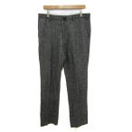 ユニクロ パンツ ボトムス ヘリンボーン ウール混 メンズ ウエスト85cmサイズ グレー UNIQLO