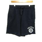 アバクロンビー&フィッチ ショートパンツ ボトムス スウェット 裏起毛 メンズ Mサイズ ブラック Abercrombie & Fitch