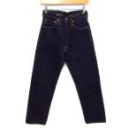 エヴィス デニムパンツ ボトムス ジーンズ ボタンフライ メンズ W29 L35サイズ インディゴ EVISU