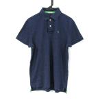 アバクロンビー&フィッチ ポロシャツ トップス 半袖 ゴルフウエア 大きいサイズ メンズ XLサイズ 青×緑 Abercrombie & Fitch