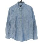 ショッピングAbercrombie アバクロンビー&フィッチ 長袖シャツ トップス ハーフボタン コットン メンズ XSサイズ ブルー Abercrombie & Fitch