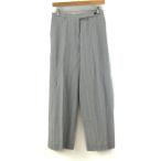 ショッピングセリーヌ セリーヌ ワイドパンツ ボトムス ストライプ柄 フランス製 レディース 38サイズ グレー CELINE