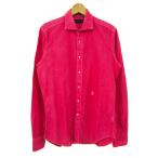 ショッピングハイドロゲン ハイドロゲン 長袖シャツ トップス ワイシャツ コットン メンズ Mサイズ ピンク HYDROGEN