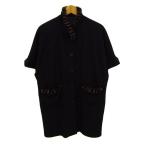 no-vete.- пончо жакет шерсть . норка мех внешний чёрный женский F размер черный NOVE-DEW