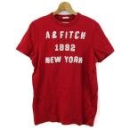 ショッピングAbercrombie アバクロンビー＆フィッチ 半袖Ｔシャツ クルーネック トップス メンズ Mサイズ レッド Abercrombie&Fitch