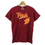 ショッピングAbercrombie アバクロンビー＆フィッチ 半袖Ｔシャツ クルーネック トップス メンズ Mサイズ レッド×オレンジ Abercrombie&Fitch