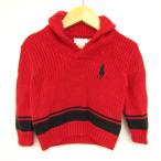  Ralph Lauren свитер с длинным рукавом шаль цвет большой po колено Logo baby для мальчика 12M 80/48 размер красный RALPH LAUREN