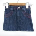  X-girl Denim юбка узкая юбка сделано в Японии baby для девочки 2T размер темно-синий X-girl
