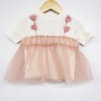 a pre re прохладный cut and sewn рубашка tops короткий рукав футболка chu-ru не использовался товар baby для девочки 80 размер розовый apres les cours
