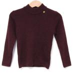  Anna Sui свитер tops с высоким воротником ребра вязаный Anne gola. baby для девочки F(80-95) размер красный фиолетовый ANNA SUI