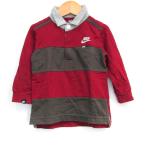  Nike рубашка-поло с длинным рукавом tops Rugger рубашка спортивная одежда baby для мальчика 90 размер красный NIKE