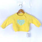 b Lee z свитер tops длинный рукав Heart рисунок pompon имеется не использовался товар baby для девочки 80 размер желтый BREEZE