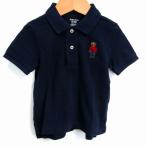  Ralph Lauren рубашка-поло с коротким рукавом tops Polo Bear - baby для мальчика 12M 80/48 размер темно-синий RALPH LAUREN