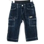  Miki House Denim брюки низ cargo шорты baby для мальчика 90 размер темно-синий MIKIHOUSE