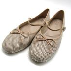  Zara балетки ремень заклепки лента плоская обувь обувь Kids для девочки 32 размер оттенок бежевого ZARA
