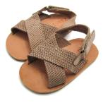  Zara сандалии вязаный Cross обувь мужчина baby для девочки 15-16 размер Brown ZARA