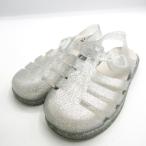  Zara сандалии g LUKA сандалии Raver прозрачный задний ремешок ламе обувь Kids для девочки 30 размер серебряный ZARA