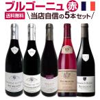 赤ワイン セット フランス 5本 wine set 750ml 厳選ブルゴーニュ bourgogne ピノ・ノワール