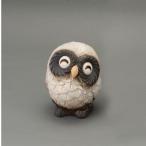 ショッピングほほえみ 信楽焼 554-02 白ほほえみふくろう（小） ふくろう 【メーカー直送】【同梱/代引不可】【信楽焼 縁起物 置物】