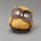 ショッピングほほえみ 信楽焼 554-09 ほほえみ首かしげふくろう 黄（3号） ふくろう 【メーカー直送】【同梱/代引不可】【信楽焼 縁起物 置物】