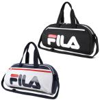FILA ミニボストンバッグ ビーチバッグ プールバッグ ブラック トリコロール キッズ 女の子 男の子 ユニセックス フィラ 高学年にも