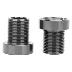 自転車クランクアームボルト 固定用ボルト アルミ合金製 高硬度 さび止め 防水防塵 M15×19 ２個 (ブラック)