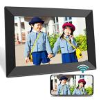 BIGASUO デジタルフォトフレーム 10.1インチ 1280*800 Wi-Fi転送 16GB内蔵メモリー 自動回転 写真/動画/音楽/