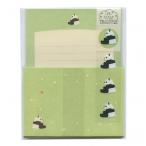 動物レターセット もふもふのシール付き パンダさん  LLL236-460