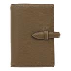 システム手帳 ミニ6 モルビド ベルト リング径15mm ブラウングレー/ガーデニア  751-24