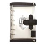 LETS STATIONERY GOODS クリアシステム手帳 ミニ6 ブラック  M6-1