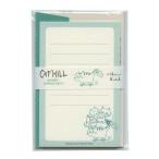 ショッピング端っこ Shinzi Katoh/シンジカトウ ミニレターセット キャットヒル グリーン かわいい ML-01009