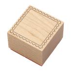 スタンプ ゴム印 切手フレーム 木製