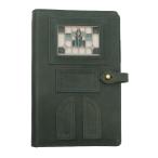 ショッピングシステム手帳 glart システム手帳カバー モストロ バイブル 15mm ネイビーグリーン  H0217-3