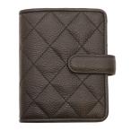 ショッピングシステム手帳 キルティング M5 16mm ベルトホック システム手帳 ブラック  621-10