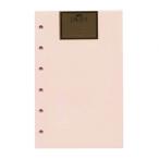 ミニ6穴サイズリフィル P409 無地メモ(ピンク)30枚 P409